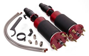 Acura TSX Air Suspension Kit - Front - Air Lift - Performance, 30-Level Adjustable, Sleeve-Style Air Spring - Black and Red - `09-`14